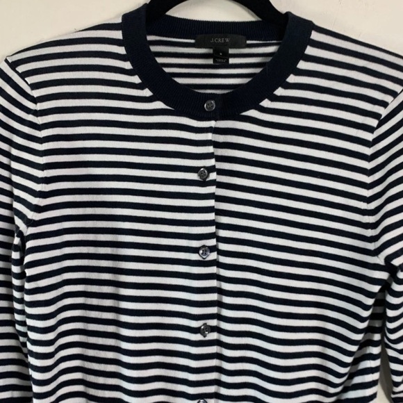 J. Crew Stripped Cardigan Sweater - Picture 2 of 8